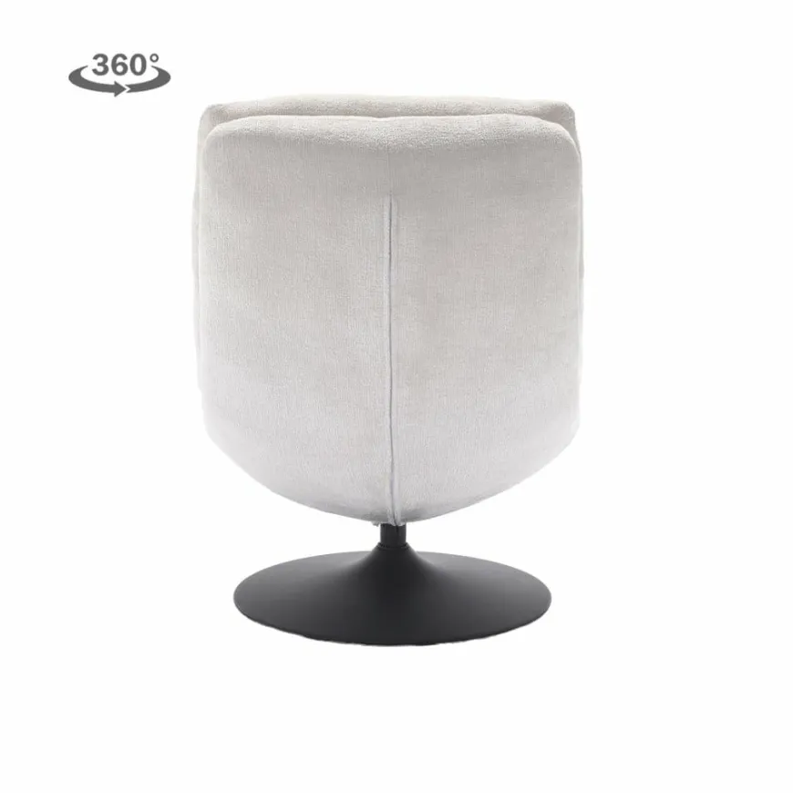 Tower Living Marano Fauteuil - Harmony 02 almond white (draaibaar)