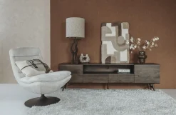 Tower Living Marano Fauteuil - Harmony 02 almond white (draaibaar)