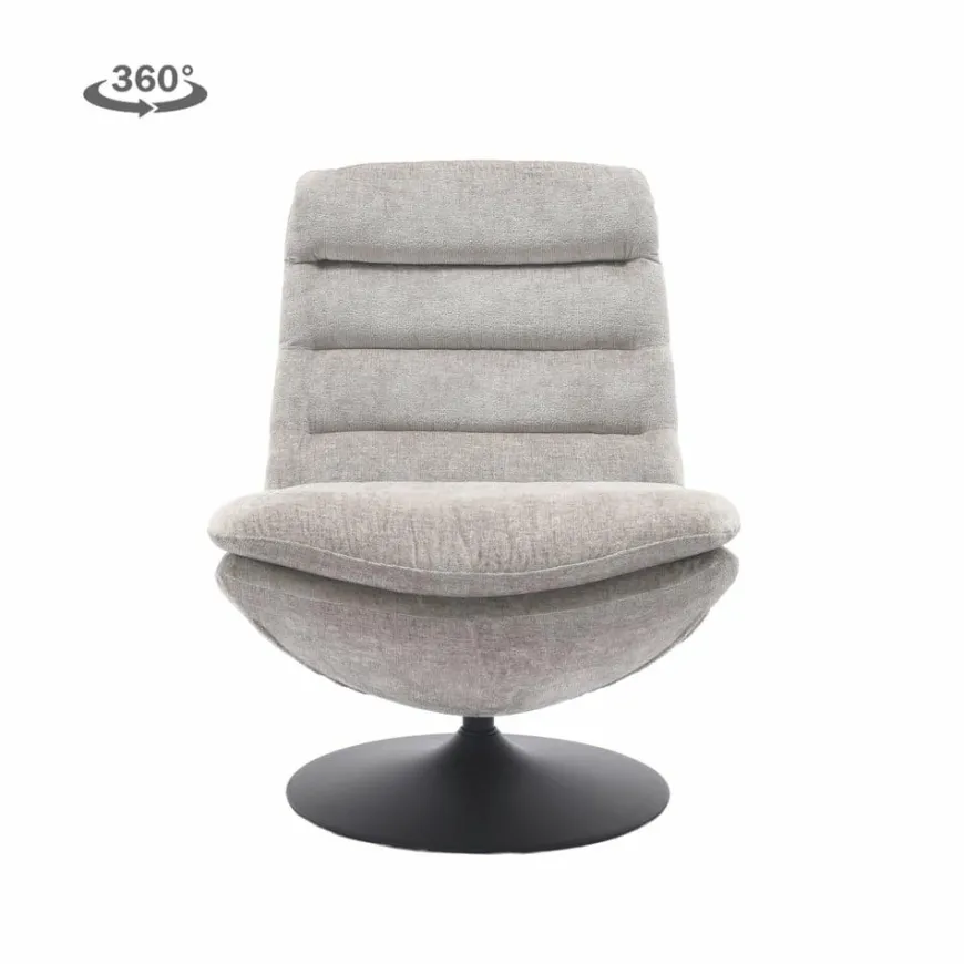 Tower Living Marano Fauteuil - Harmony 04 ice grey (draaibaar)