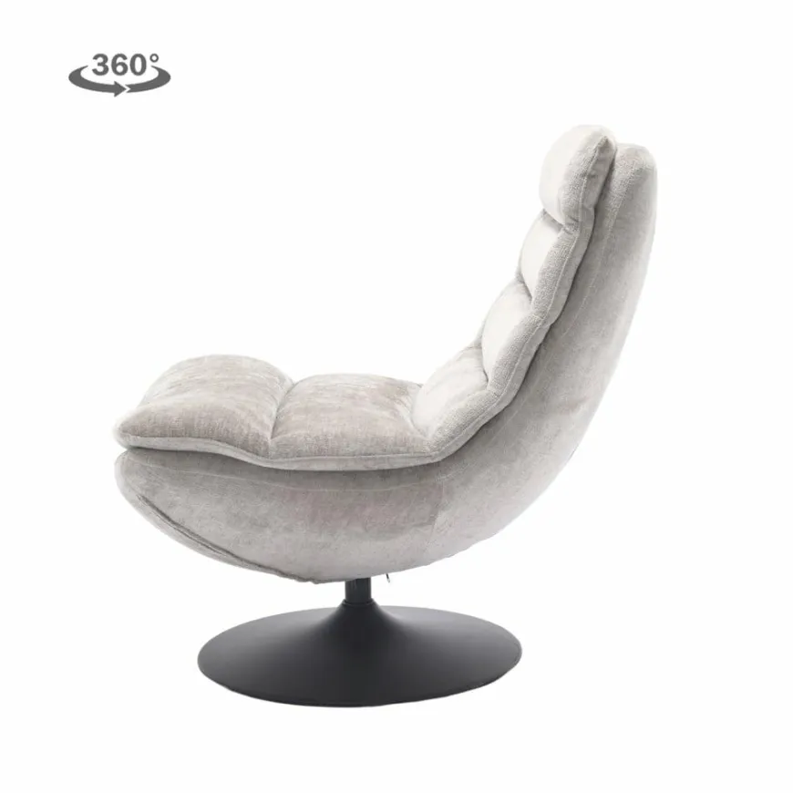 Tower Living Marano Fauteuil - Harmony 04 ice grey (draaibaar)