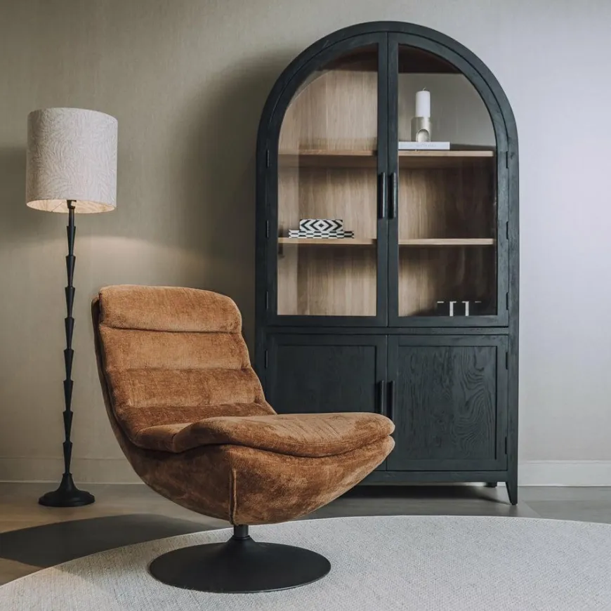 Tower Living Marano Fauteuil - Harmony 56 caramel brown (draaibaar)