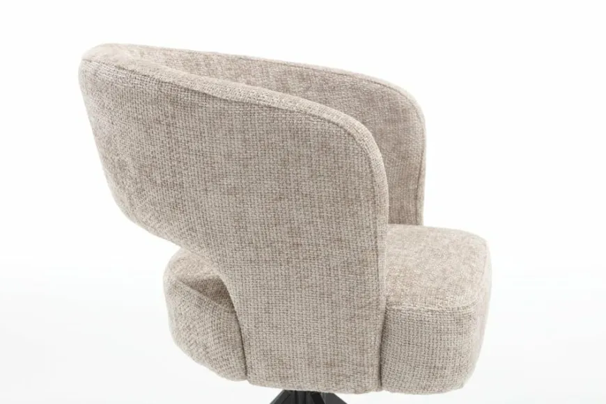 Tower Living Mura Armstoel - fabric Haga 30 beige (draaibaar)