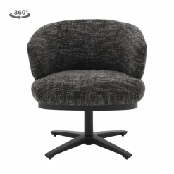 Tower Living Perca Lounge Armstoel - fabric TED 17 blue-grey