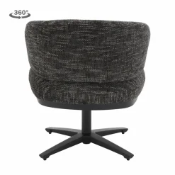 Tower Living Perca Lounge Armstoel - fabric TED 17 blue-grey