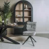 Tower Living Rosora Stoel - HZ6068-85 grey (draaibaar)