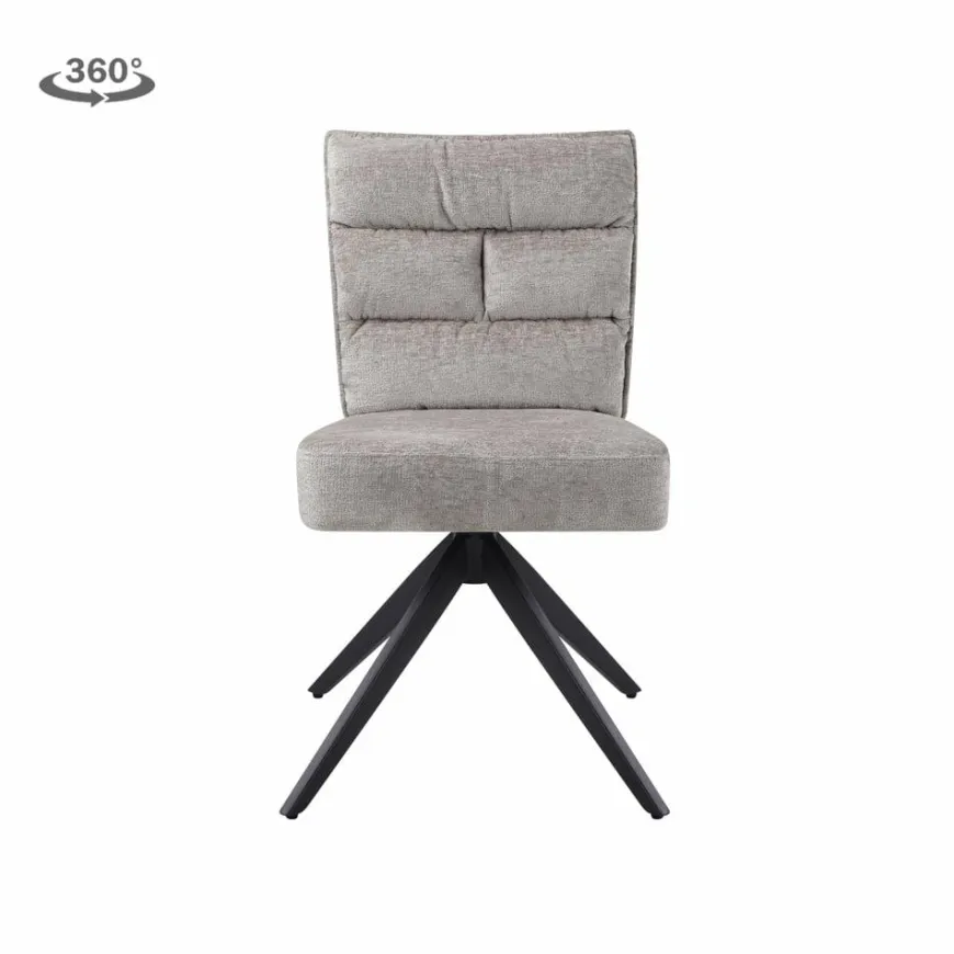 Tower Living Rosora Stoel - HZ6068-04 beige (draaibaar)