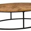 Tower Living Salontafel ovaal Viola mango 135x75x40 – naturel