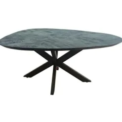 Tower Living Salontafel Pianella eivormig - 130x80 – zwart