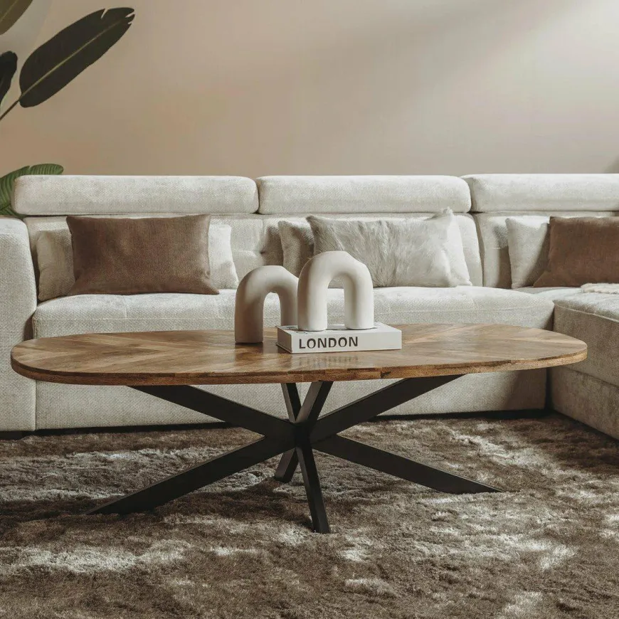 Tower Living Salontafel Silvi 130 cm - Naturel