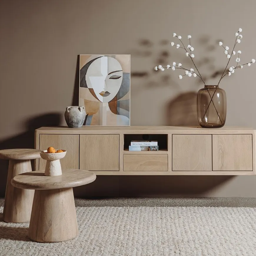 Tower Living Tenna TV-meubel naturel 200 cm