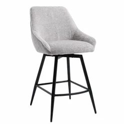 Tower Living Trino Barstoel - fabric Trenza 08 oyster (draaibaar)