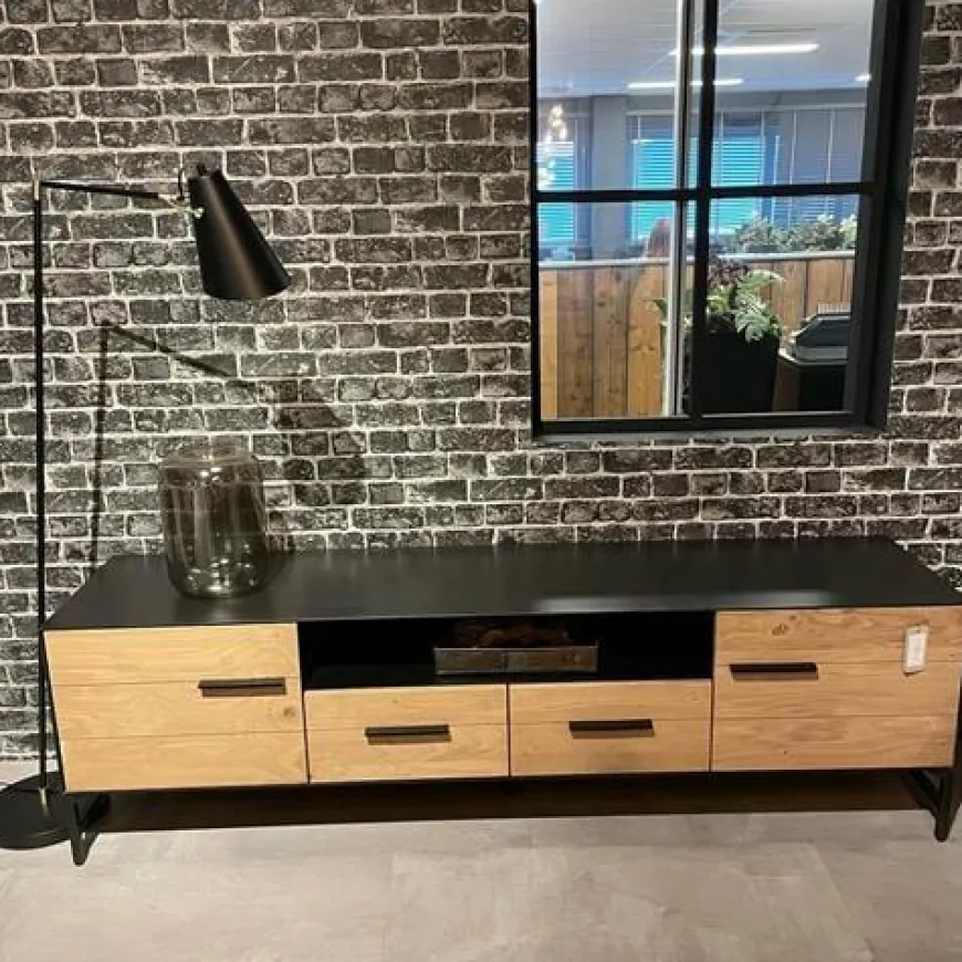 Tower Living TV meubel Lido 190 cm - 2 deurs - 2 lades