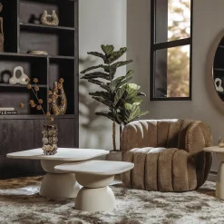 Tower Living Verdi Fauteuil - Maloy 38 mocca (draaibaar)