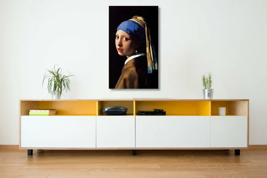 Wandkraft Girl with a Pearl Earring by Johannes Vermeer