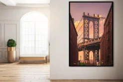 Wandkraft Manhatten Bridge from Brooklyn Street