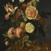 Wandkraft Still Life with Flowers by Jacob van Walscapelle