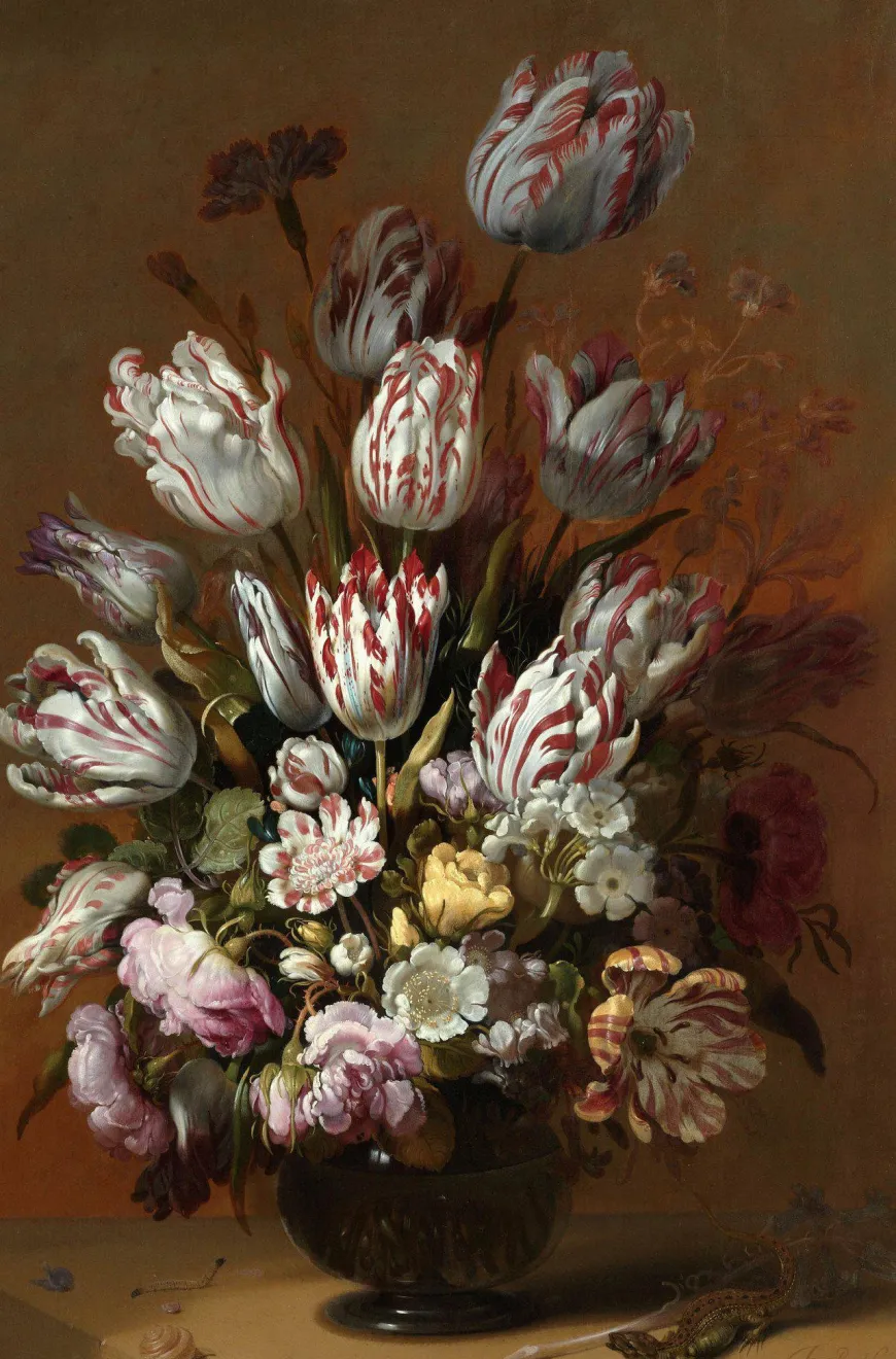 Wandkraft Still life with flowers by Hans Bollongier