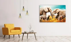 Wandkraft The Elephant Family