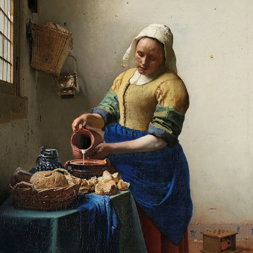 Wandkraft The Milkmaid by Johannes Vermeer