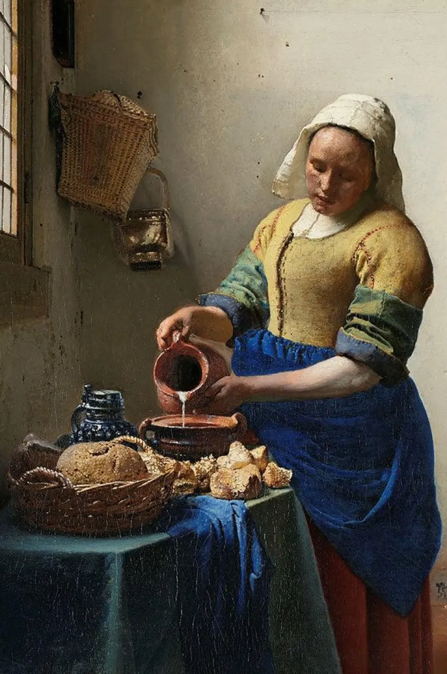Wandkraft The Milkmaid by Johannes Vermeer