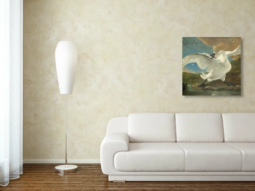 Wandkraft The Threatened Swan by Jan Asselijn
