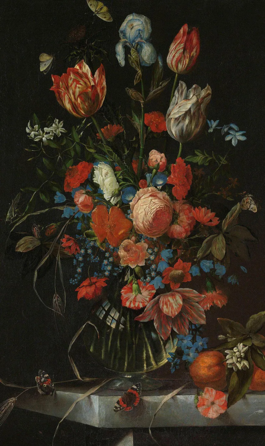 Wandkraft Vase with Flowers by Jan Davidsz. de Heem
