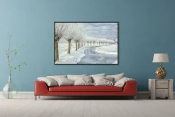 Wandkraft Winter in Holland