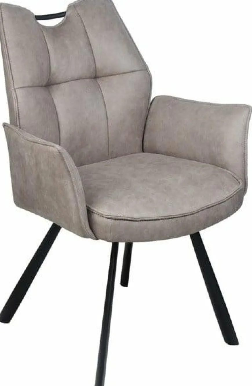 Wildeboer & v/d Weide Eettafelstoel Mabel met arm - stof C-Magnum 84