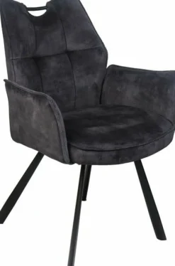 Wildeboer & v/d Weide Eettafelstoel Mabel met arm - stof C-Adore 67