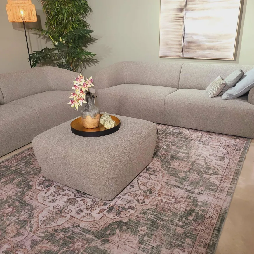 WoonMax Bank Edinburgh - 2 zits met arm links - chaise longue breed