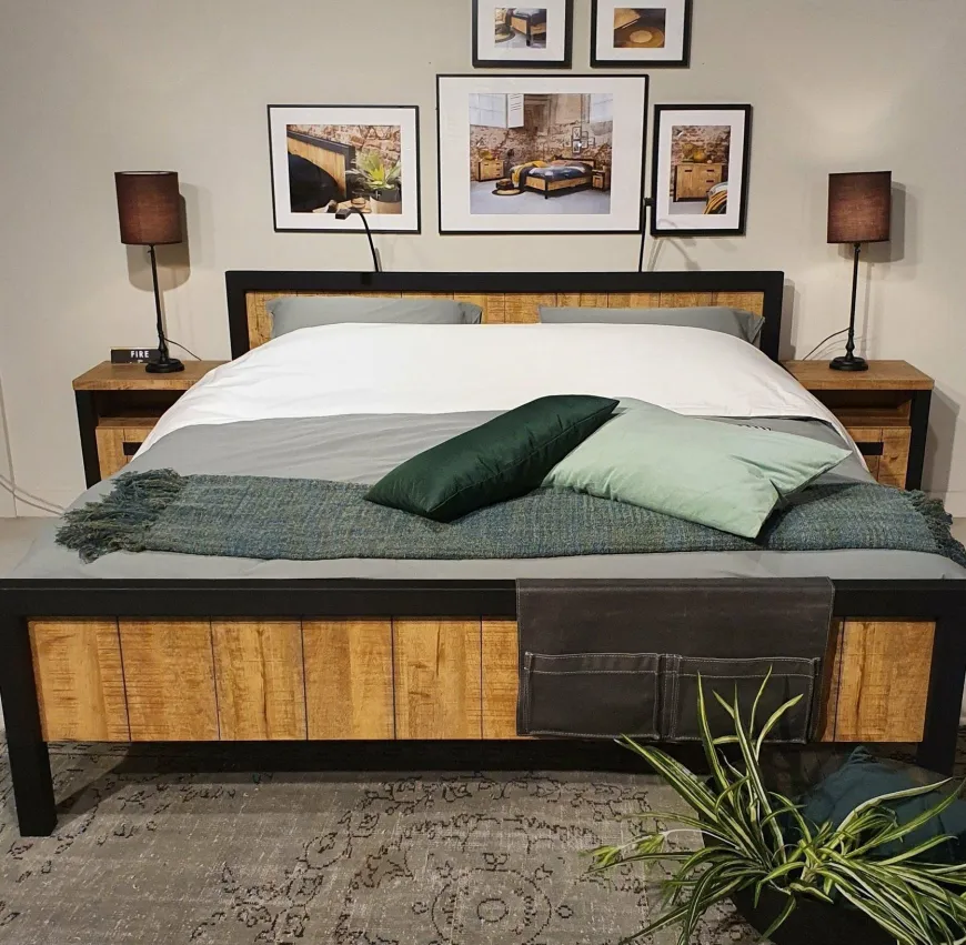 WoonMax Bedframe Fire mango - Diverse afmetingen