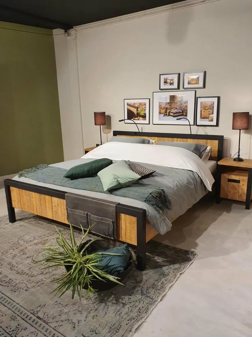 WoonMax Bedframe Fire mango - Diverse afmetingen
