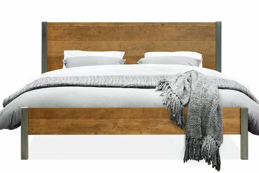 WoonMax Bedframe Lennox Old Teak - Diverse afmetingen