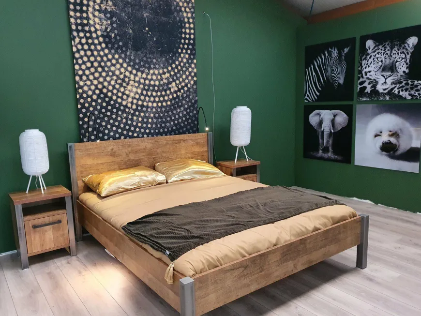 WoonMax Bedframe Lennox Old Teak - Diverse afmetingen