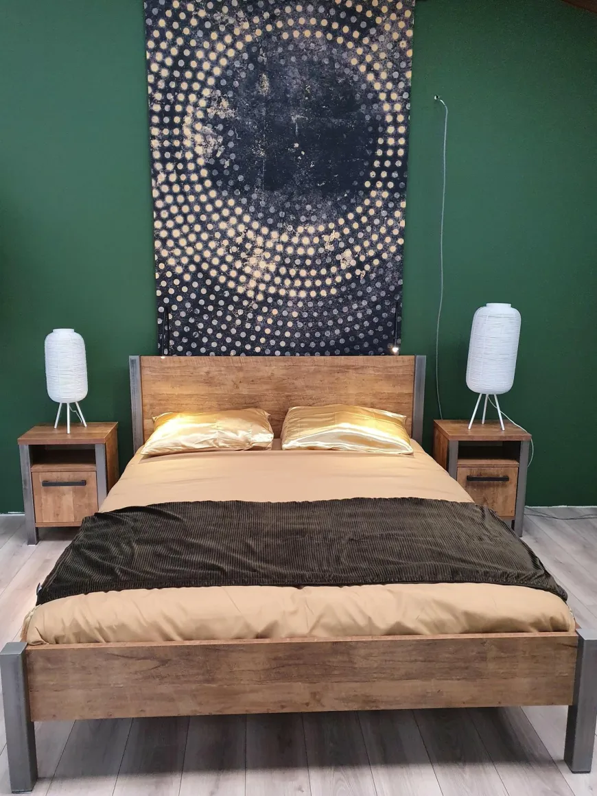 WoonMax Bedframe Lennox Old Teak - Diverse afmetingen