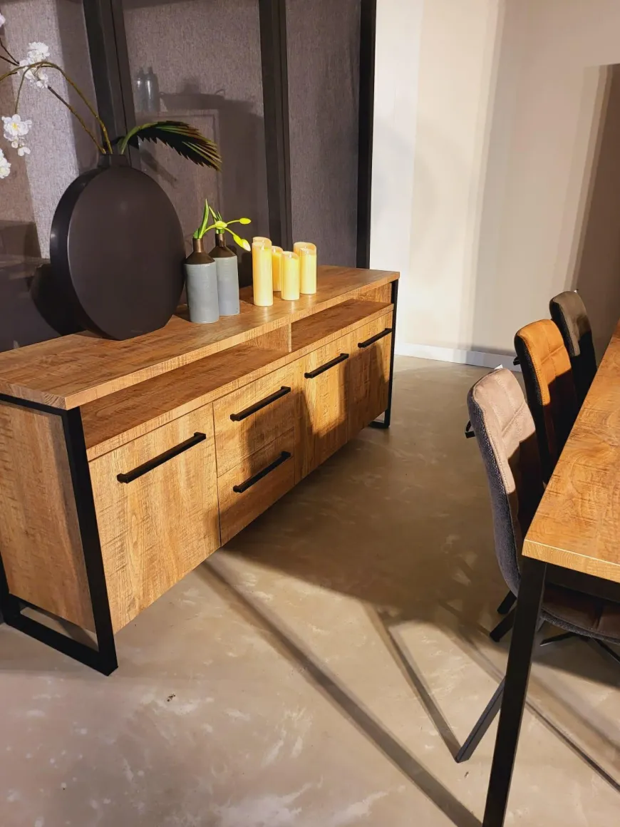 WoonMax Dressoir Carriba Mango - 3 deur/2 lades