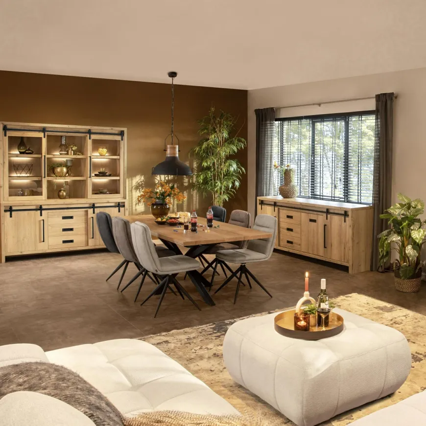 WoonMax Dressoir Cottage Natur 225 cm