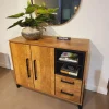 WoonMax Dressoir Maldini Old teak - 3 deuren en 2 lades - 203 cm