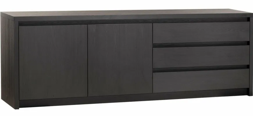 WoonMax Dressoir Milanello 2 deurs / 3 laden 242 cm