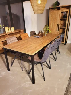 WoonMax Eettafel Carriba Mango - 160 of 200 cm