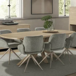 WoonMax Eettafel Deens ovaal Costa - 5 afmetingen - Diverse kleuren