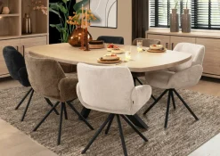 WoonMax Eettafel Deens ovaal Costa - 5 afmetingen - Diverse kleuren
