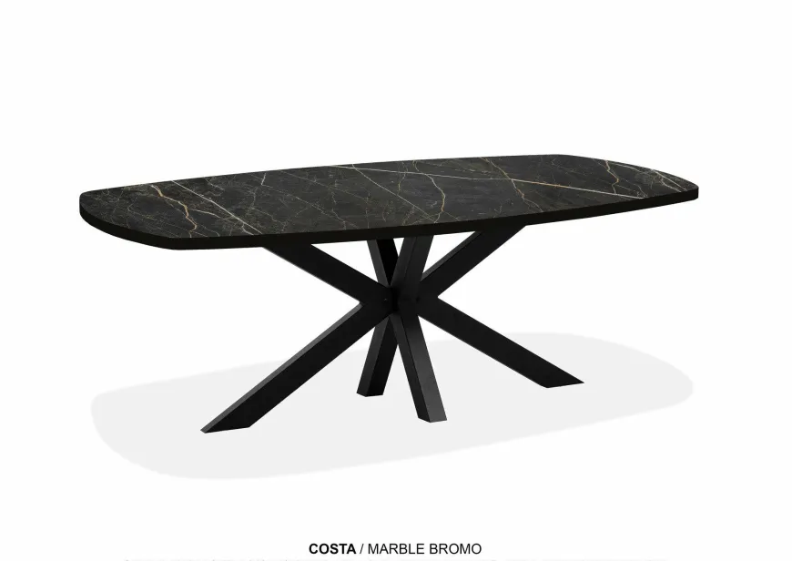 WoonMax Eettafel Deens ovaal Costa - 5 afmetingen - Diverse kleuren