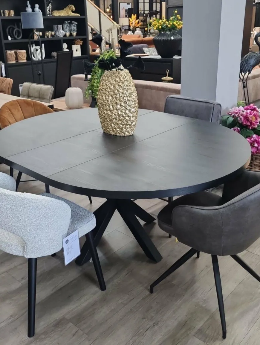 WoonMax Eettafel Isla rond Lamulux uitschuifbaar - Diverse kleuren en 4 afmetingen
