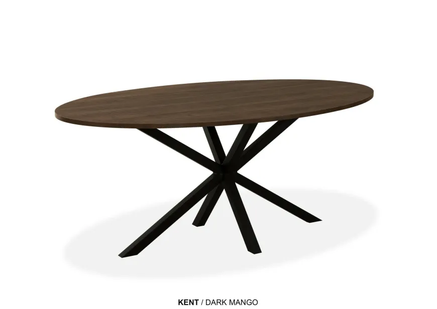 WoonMax Eettafel Kent ovaal - 138, 160, 180, 200 of 220 cm - Diverse kleuren