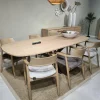 WoonMax Eettafel Lamulux Chesterfield Deens ovaal uitschuifbaar - Diverse kleuren en 3 afmetingen