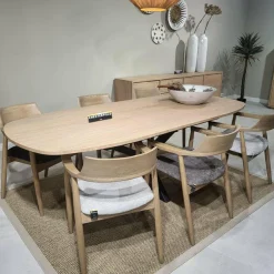 WoonMax Eettafel Lamulux Chesterfield Deens ovaal uitschuifbaar - Diverse kleuren en 3 afmetingen