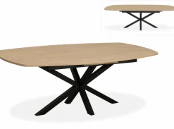 WoonMax Eettafel Lamulux Chesterfield Deens ovaal uitschuifbaar - Diverse kleuren en 3 afmetingen