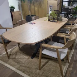 WoonMax Eettafel Lamulux Chesterfield Deens ovaal uitschuifbaar - Diverse kleuren en 3 afmetingen