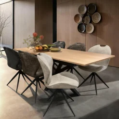 WoonMax Eettafel Lamulux Chesterfield Rechthoekig uitschuifbaar - Diverse kleuren en 3 afmetingen